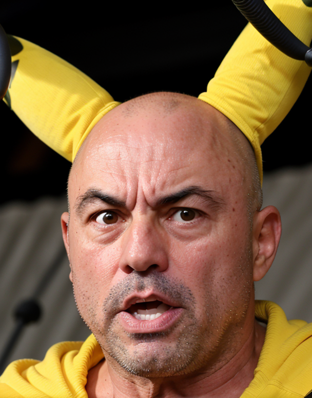 05728-_lora_Joe Rogan - Trigger w Joerogan Person_1_Closeup of joerogan person wearing a yellow Pikachu costume and making a shocked f.png